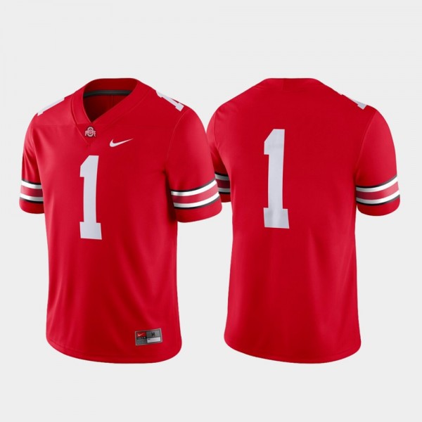 Ohio State Buckeyes Men's #1 Scarlet Game College Football Jersey 2404NYDB0